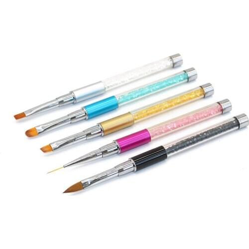 1pcs Manicure Brushes for Nail Art Painting Lining Brushes Rhinestone Acrylic Nail Brush Set UV Gel Polish Nails Pen Brush