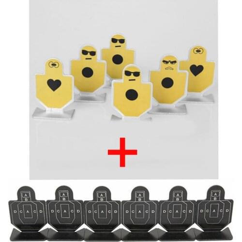 12Pcs/Set Metal Pistol Gun Shooting Practice Target Tactical Airsoft Hunting Shooting Aim Target Set