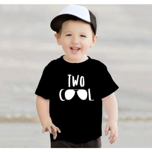 2 Year Old Kid Birthday Tshirt Two Cool Print Funny Toddler Boys Girls Short Sleeve Party T-shirt Children Cute T Shirt Clothes