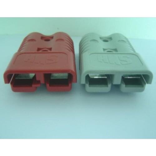10Pcs/Lot Gray Red SMH SY175 SY175A SY 175 175A 600V FORKLIFT BATTERY PLUG POWER CONNECTOR WITH #1/0 CONTACTS