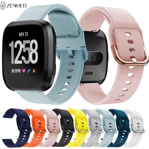22mm Silicone Strap for Fitbit Versa Replacement Watchband Wristband for Fitbit Versa 2 Smart Watch Band