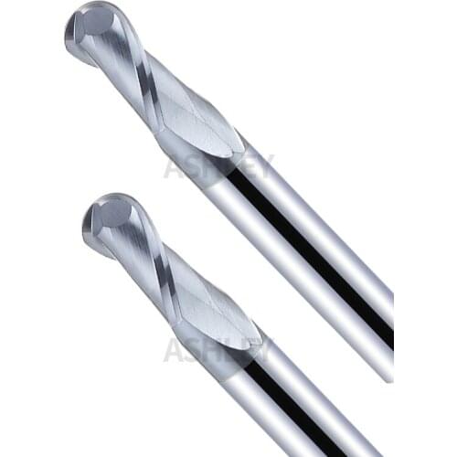 45 degree tungsten steel milling cutter alloy ball head ball head 2 edge arc R6-R8 milling cutter CNC machining center cutter