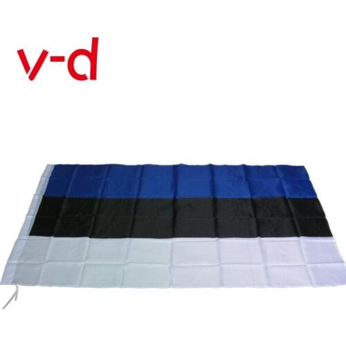 Free shipping xvggdg Estonia flag Banner 90*150cm Hanging Estonia National flag