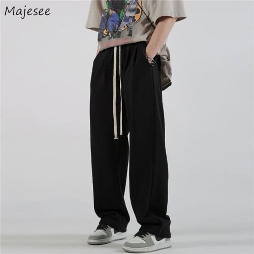Hip Hop Pants Women Drawstring Summer Fashion All-match Casual New High Street Loose Baggy Harajuku Simple Joggers Female Unisex