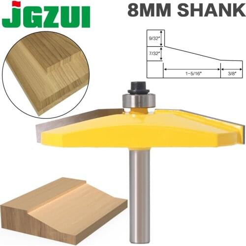 1pcs 15 paised panet bit anel Raiser Router Bit- Bevel Design - 8mm Shank Woodworking cutter Tenon Cutter for Woodworking Tools