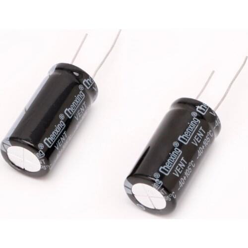 2Pcs 18*35mm 4700uF 50V Aluminum Electrolytic Capacitor 105C Dimension
