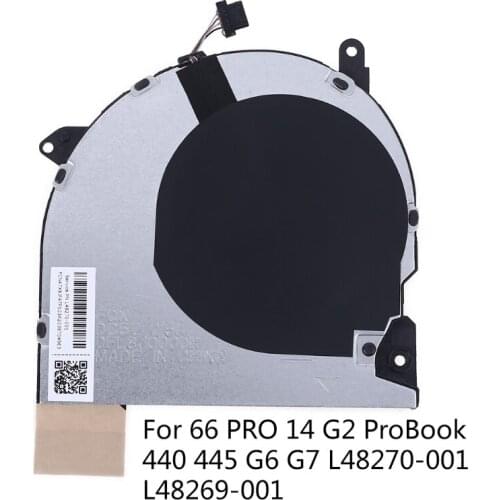 Laptop CPU Cooling Fan Cooler for ZHAN 66 PRO 14 G2 ProBook 440 445 446 G6 G7