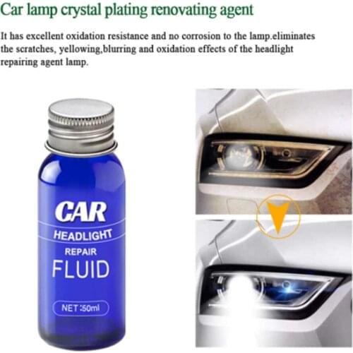1 Bottle Car Headlight Repair Polish Fluid Scratch Remove Refurbishment Coating Oxidation Polishing Car Cleaning Accessories