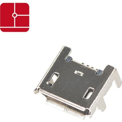 USB Connector 50PCS 5 p socket Four feet plug 7.2 have long needle pillars edge board USB female