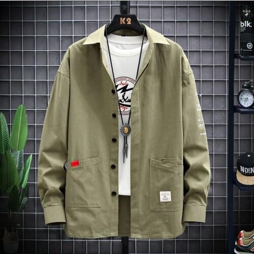 Mens long-sleeved Korean casual flower shirt fashion clothes mens autumn 2021 new spring and autumn coat