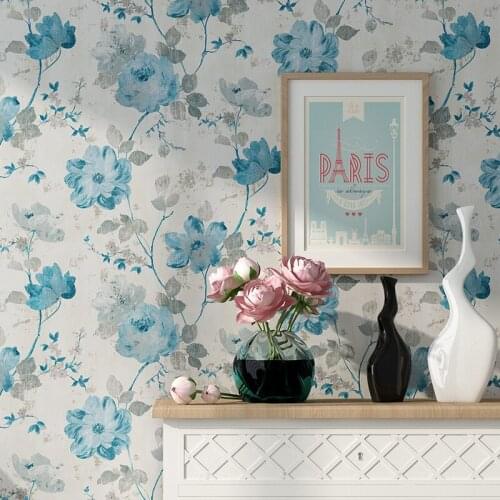 Wall Country Rustic Papers Home Decor 3d Floral Wallpaper Roll For Living Room Bedroom Flower Wallpaper Papel Pintado Mural