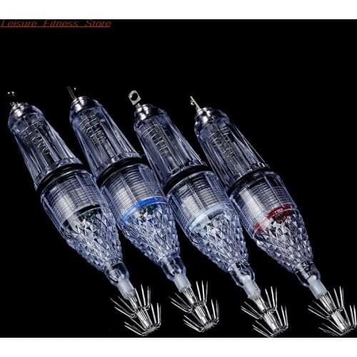 Fishing Light Cuttlefish Lamp Squid Fish Finder 4 Colors Fake Lure Artificial Bait Lake Lures LED Underwater Octopus A