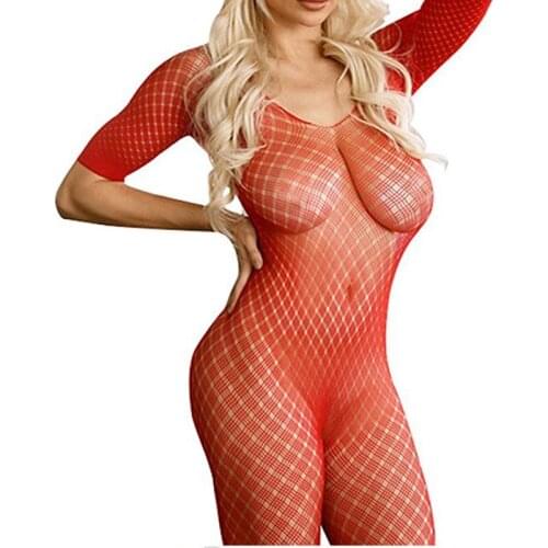 Sexy Lingerie Bodysuit Hot Erotic Underwear Open Elastic Wrap Chest Hot Drill sexy Lingerie Point Drill Starry Net Temptation