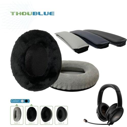 THOUBLUE Replacement Ear Pad For Bose QuietComfort 35 II QC25 QC35 QC35II Earphone Memory Foam Cover Earpads Headphone