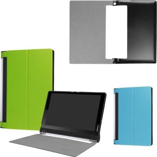 Ultra Slim Custer Folio Stand PU Leather Magnetic Protector Cover Case For Lenovo Yoga Tab3 Tab 3 Plus YT-X703F 10.1 inch Tablet