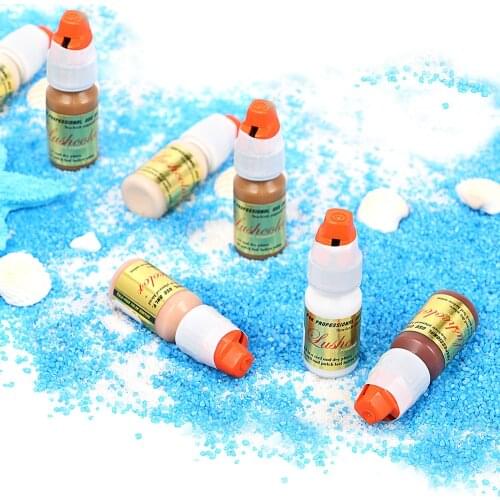 2 bottles/lot Package sale Lushcolor 8ml Seim cream Pale Flesh Microblading Pigment Eyebrow Tattoo Ink for eyebrow eyeliner lip