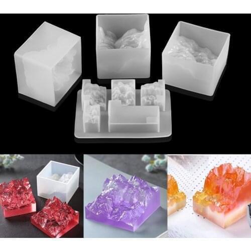 3D Nature Mountain Silicone Mold Decorative Crafts Rockery Epoxy Resin Mold For DIY Home Table Ornamentation Jewelry Making Tool