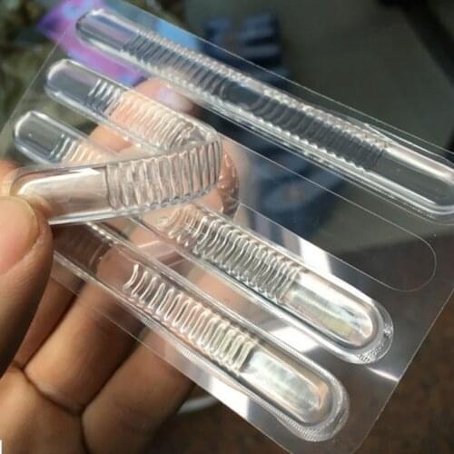 4pcs Comfortable Shoe Back Heel Inserts Insoles Silicone Gel Pads Cushion Liner Grips Transparent Strip Shape Insoles Heel Pad