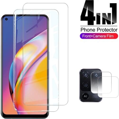 4in1 Tempered Glass Screen Protector + Lens Camera for oppo Reno 5 Lite 5F Find X3 Lite Cover protective glass for reno5 5lite