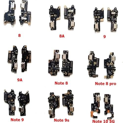 50Pcs/Lot USB Charging Port Dock Plug Jack Connector Charge Board Flex Cable For Redmi Note 6 7 8 9 10 Pro 8A 9 9A
