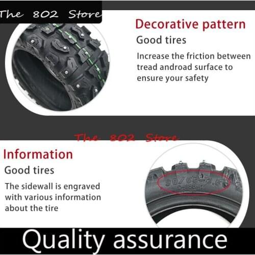 90/65-6.5 11 inch With 90°angle valve Bazi pattern snow vacuum inner and outer tyre for electric motor scooter