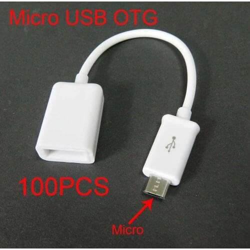 100PCS OTG Micro USB Male To USB Female Adapter For Android Phone