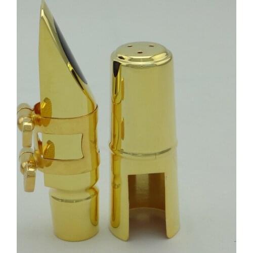 Alto saxophone metal flute gold-plated drop E flute by hand