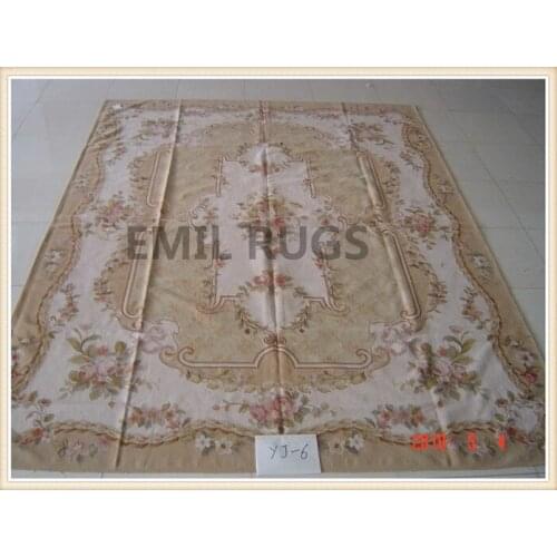 Large Vintage Style New Listing Luxury Wool Knitting Carpets Vintage Aubusson Carpet Panel Wool