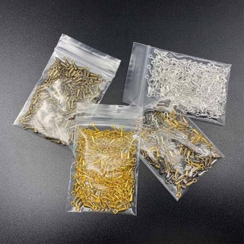 100pcs Jewelry Necklace Extension Chain Ending Water Drop 2/3mm Small Copper Pendant Tail Chain Alloy Accessories DIY Bracelet C