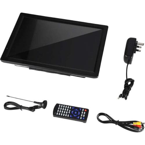 Televizyon LEADSTAR 14" Digital Portable USB TV Television 1080P PVR DC12V 110 - 220V UK Plug lcd tv Portable Digital Television