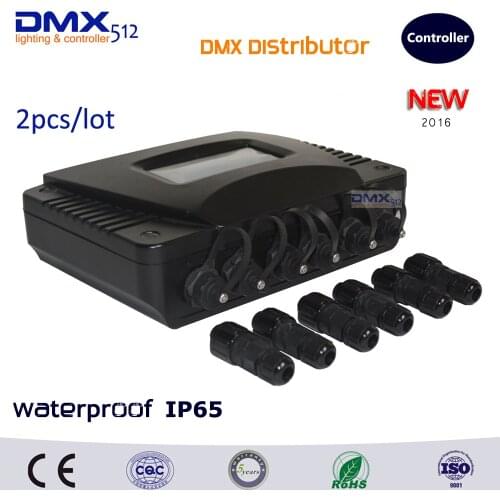 DHL Free shipping 2pcs/lot Outdoor DMX Distributor Console LED Stage Lighting Controller DJ Pro