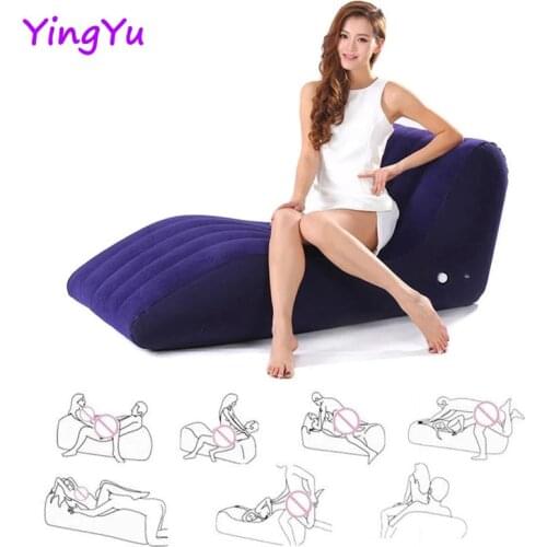 Sex Sofa S Shape Inflatable Pillow Chair Furniture Sex Toys For Couples Adults Games Bdsm Cushion Position Love Lounge
