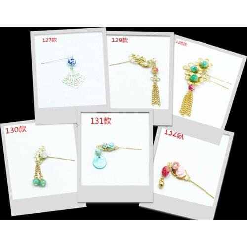 For 30cm chinese kurhn doll Traditional Earrings head decoration doll Necklace DIY Earrings Ornament Toy Jewelry