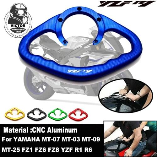 For YAMAHA YZF-R1MT-25 MT-07 MT-09 FZ1 FZ6 FZ6N FZ8 XJ6 CNC Motorcycle Passenger Handles The Fuel Tank Grab Bar Handle Armres