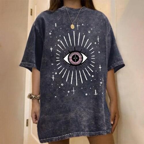 Short Sleeve T-shirts Women Printed Pattern O-neck Chic Plus Size 2xl Oversize Tees Teen Women Harajuku Vintage Tops #T2P