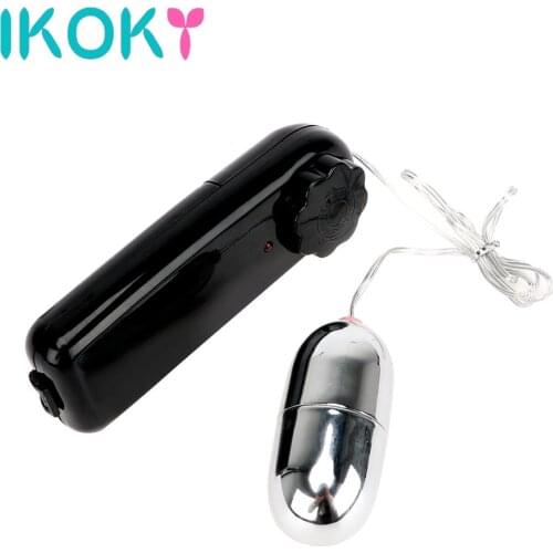 IKOKY Climax Bullet Vibrator G-Spot Massager Adjustable Speed Sex Toys for Woman Female Vibrating Egg Discreet Faloimitator