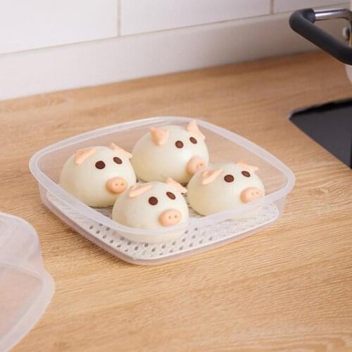 Dish Steam Food Steamer Non-stick PP Buns Steamer with Lid Hexagon Steaming Hole Microwave Steamer Cookware Kitchen Tool