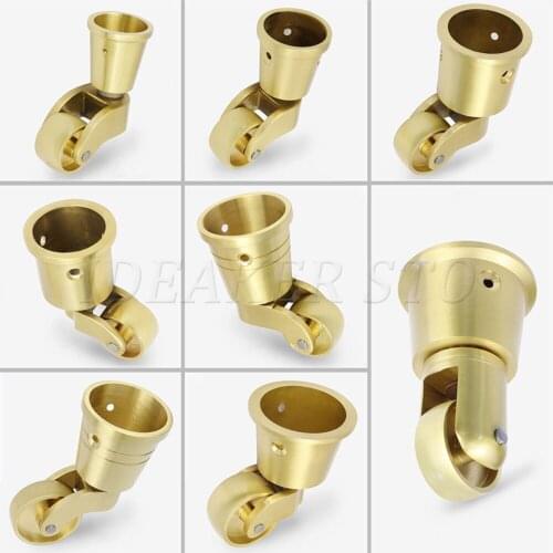 Heavy Duty Brass Caster 360 Rotation Caster With Cup For Furniture Leg,Sofa,Chair,Cabinet Home Accessories