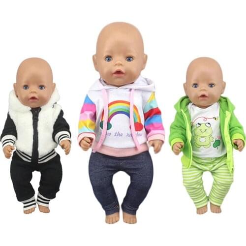 New Pajamas Fit For 17Inches Baby Doll 43cm Born Babies Doll Clothes