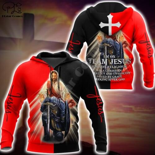 PLstar Cosmos Christian Catholic God Jesus Lion Retro Harajuku NewFashion Tracksuit 3DPrint Men/Women Jackets Zipper Hoodies C-7