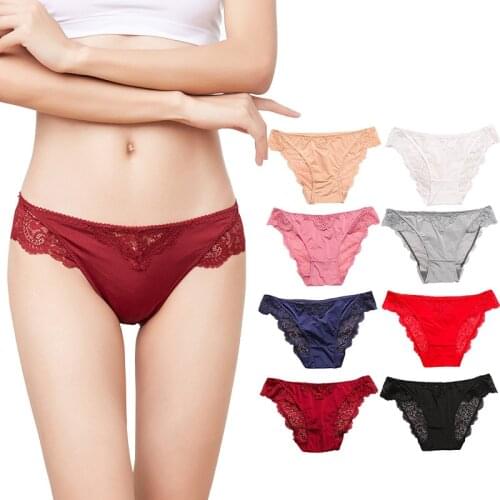 New European and American Sexy Seduction Lace Underwear for Women Seamless Low Waist Breifs plus Size
