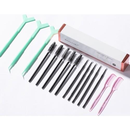 Eyelash Brushes Combs Plastic Film Brow Perm Kit DIY Eyebrows Lifting Styling Kit Beautiful Long-lasting for Salon & Home Use