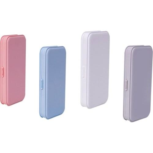 Frosted Plastic Stationery Case Office Pencil Box Macaron Color Plastic Pen Case