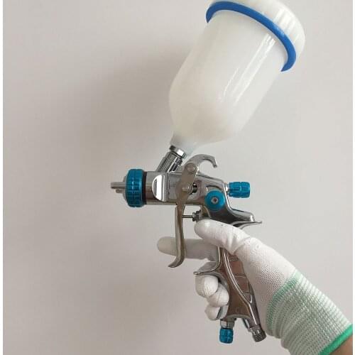 SAT1215 pneumatic spray gun for car hvlp spray gun pressure silver chrome spray paint pneumatic automatic car paint spray gun