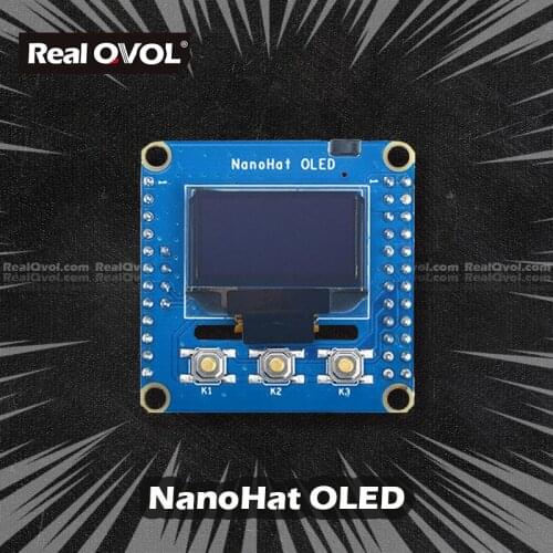 RealQvol FriendlyELEC NanoHat OLED for NanoPi NEO/NEO2/NEO Air/NEO Plus2/NEO Core/Core2 0.96 128*64