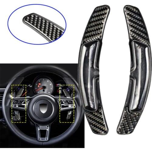 Carbon Fiber PDK Shift Paddle Shifter Fit For Porsche 991 911 718 Panamera Macan Cayenne Steering Wheel Accessories
