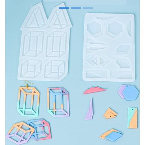 Earrings Epoxy Resin Mold Ear Drop Dangles Silicone Mould DIY Crafts Jewelry Pendant Ornaments Casting Tool