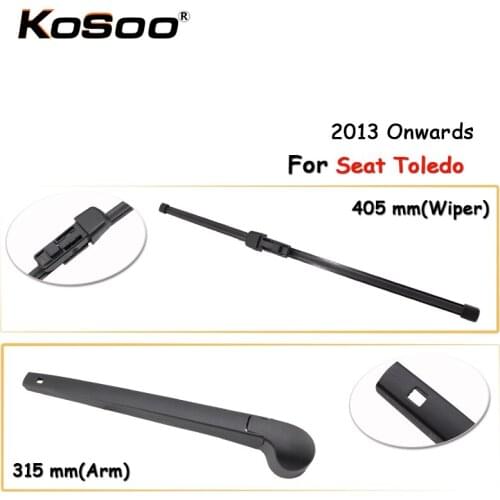 KOSOO Auto Rear Window Windshield Wiper Blades Arm Car Wiper Blade For Seat Toledo,405mm 2013Onwards,Car Accessories Styling
