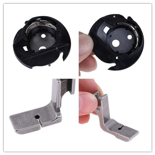 Sewing Tools Silver Sewing Machine Metal Bobbin Spool Case For Toyota Brother Janome Elna Bernina Singer Kenmore