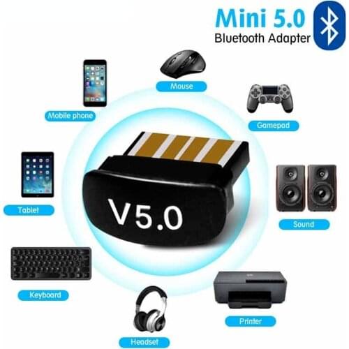 USB 5.0 Bluetooth Receptor Dongle Adapter for Pc Audio File Transfer Mini Computer Laptops USB Bluetooth 5 Transmitter
